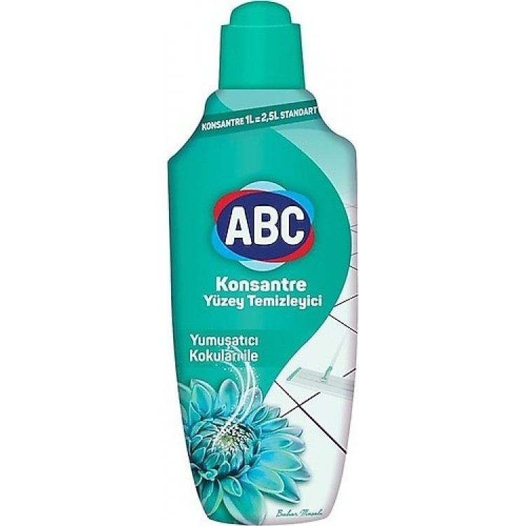 ABC KONSANTRE YÜZEY TEMİZLEYİCİ 1 LT BAHAR MASALI X 12 AD ABC KONSANTRE YÜZEY TEMİZLEYİCİ 1 LT BAHAR MASALI X 12 AD