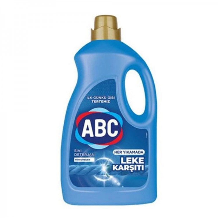 ABC SIVI DETERJAN 3 LT LEKE KARŞITI X 6 AD