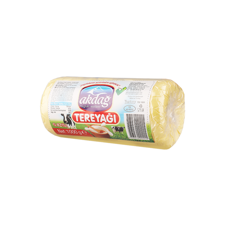 AKDAĞ 1000 GR RULO TUZSUZ TEREYAĞ X 12 AD