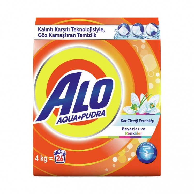ALO MATİK TOZ DETERJAN BEYAZ RENKLİLER 4 KG