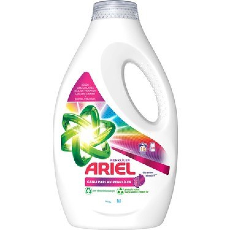 ARİEL SIVI DETERJAN 16 YKM PARLAK RENKLER 0,88 ML X 5 AD