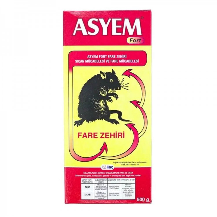 ASYEM FARE YEMİ 500 GR ASYEM FARE YEMİ 500 GR