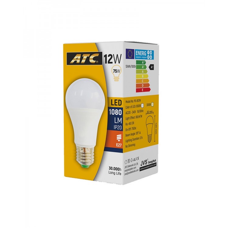 ATC LED AMPUL 12 WATT X 10 AD ATC LED AMPUL 12 WATT X 10 AD
