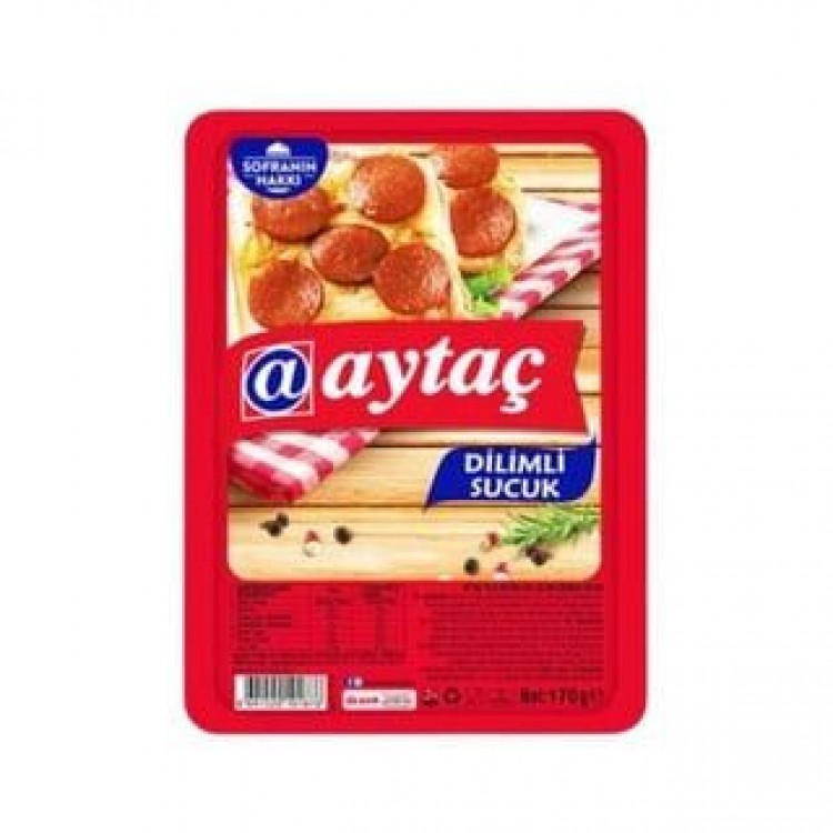 AYTAÇ PİLİÇ DİLİMLİ SUCUK 170 GR X 8 AD