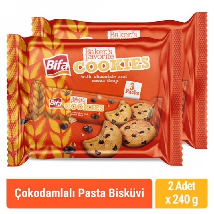 BAKER'S FAVORİTE COOKİES PASTA BİSKÜVİ 80 GR 24'LÜ X 6 PK