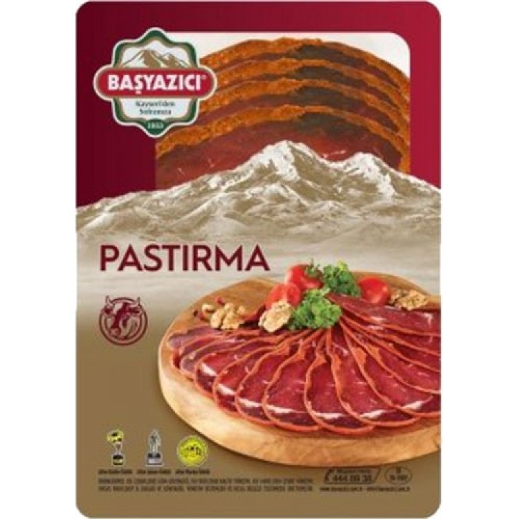 BAŞYAZICI DİLİM PASTIRMA 100 GR X 20 AD