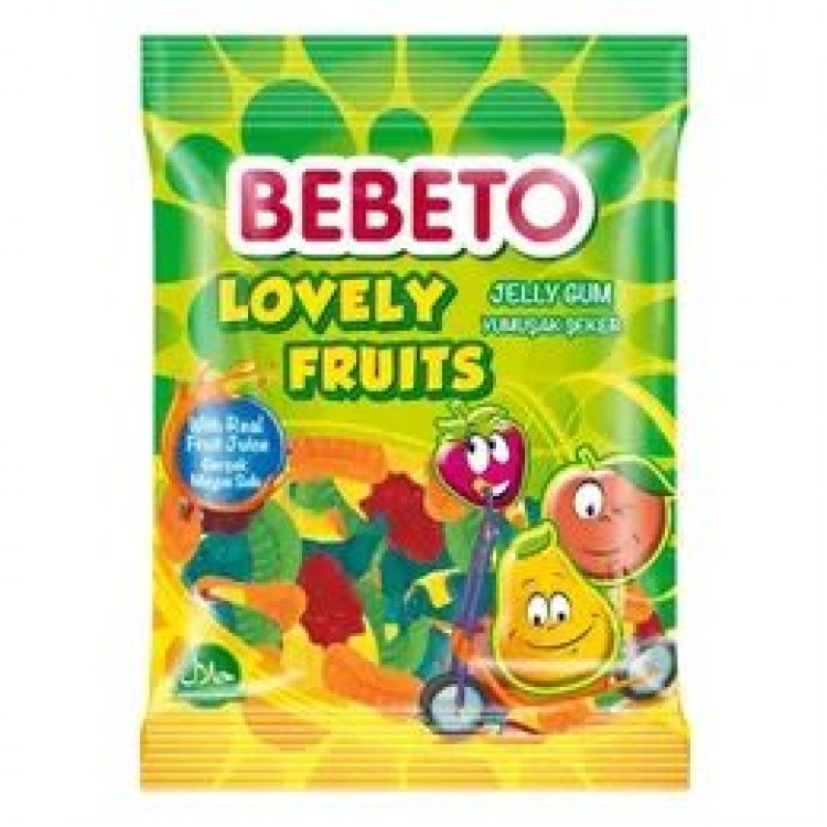 BEBETO JELİBON 80 GR LOVELY FRUITS X 12 AD