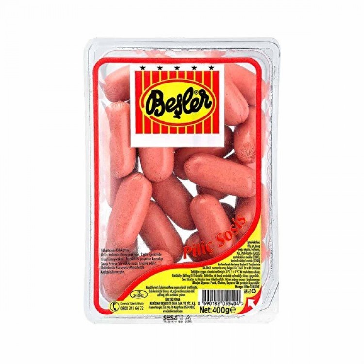 BEŞLER EKO KOKTEYL SOSİS 400 GR X 12 AD
