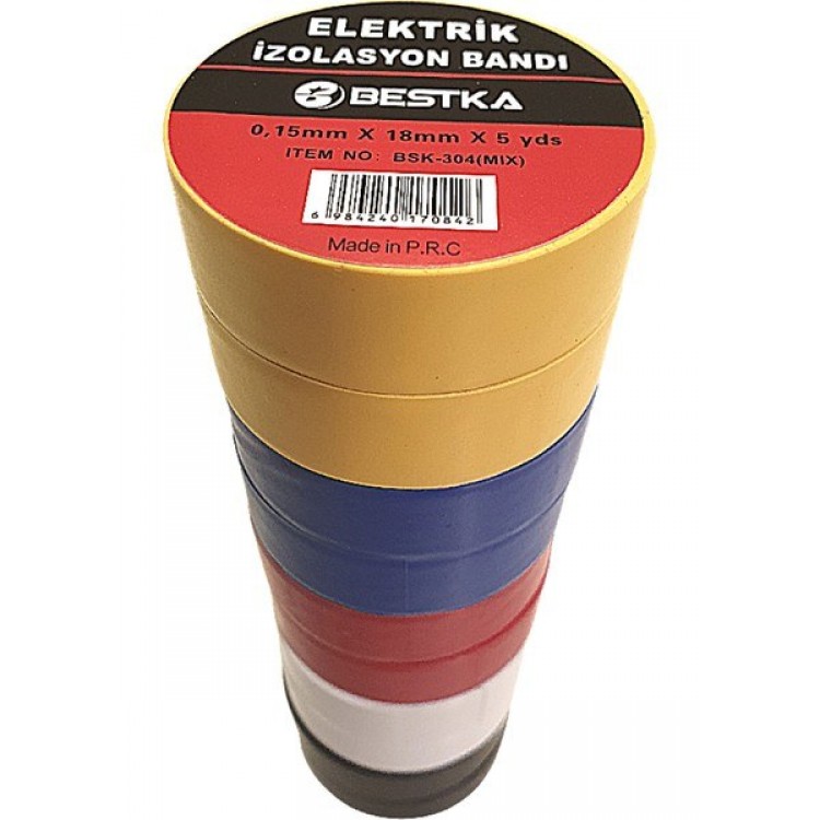 BESTKA ECOLE ELEKTRİK BANDI RENKLİ 10'LU