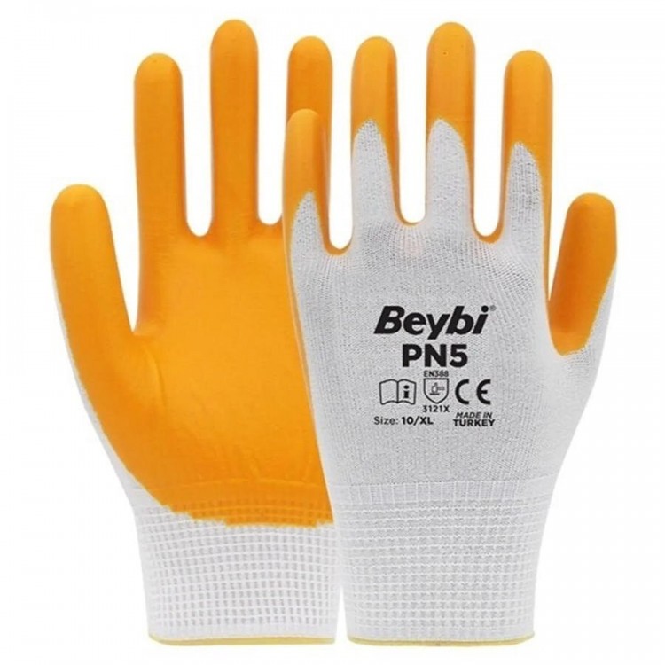 BEYBİ PN 5/10 XL SARI İŞÇİ ELDİVENİ X 12 AD BEYBİ PN 5/10 XL SARI İŞÇİ ELDİVENİ X 12 AD