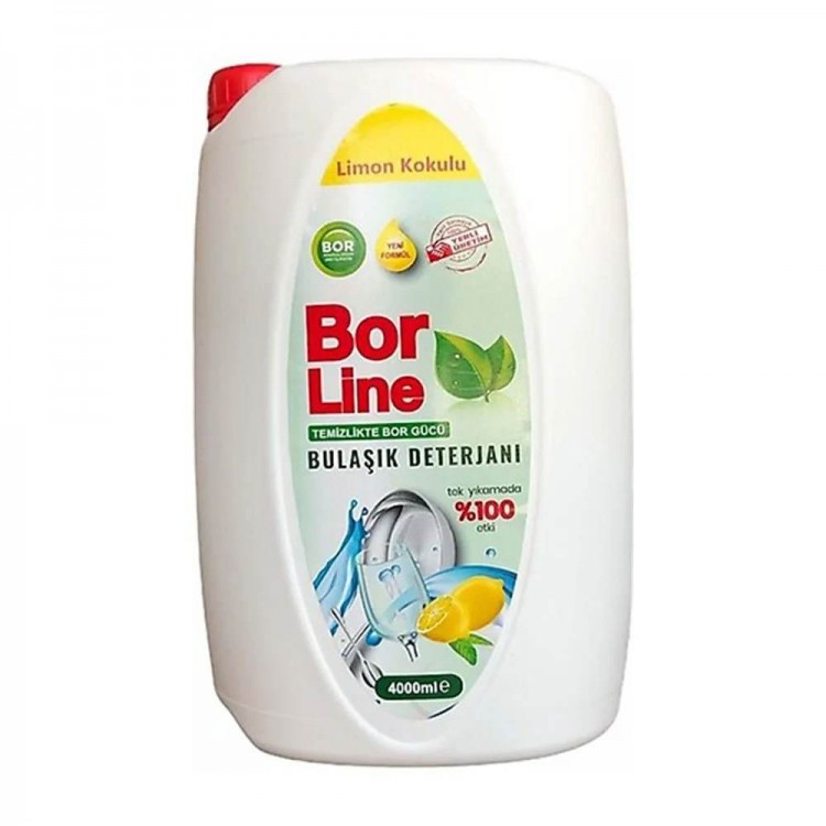 BORLİNE 4 LT BULAŞIK DET. LİMON X 4 AD