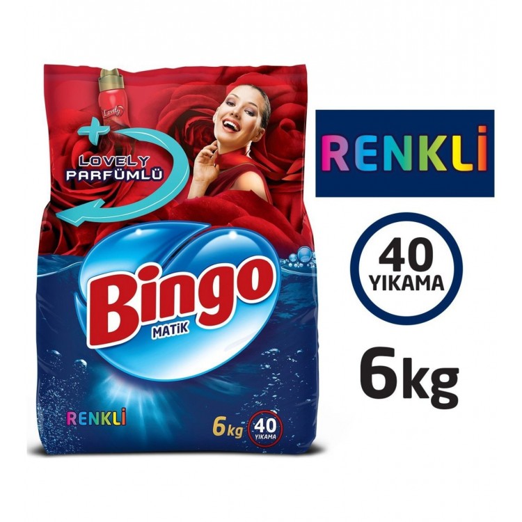 BİNGO MATİK 6 KG RENKLİ