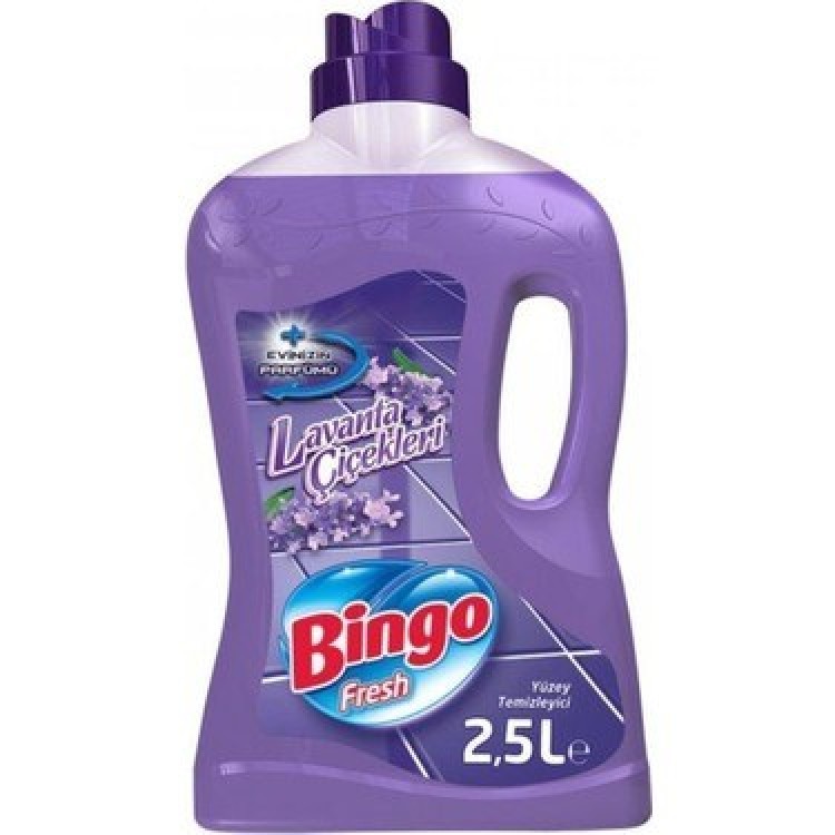 BİNGO YÜZEY TEMİZLEYİCİ 2,5 LT LAVANTA X 6 AD BİNGO YÜZEY TEMİZLEYİCİ 2,5 LT LAVANTA X 6 AD