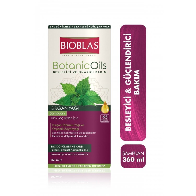 BİOBLAS ŞAMPUAN ISIRGAN YAĞI TÜM SAÇLAR 360 ML X 6 AD BİOBLAS ŞAMPUAN ISIRGAN YAĞI TÜM SAÇLAR 360 ML X 6 AD
