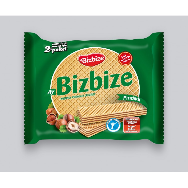 BİZBİZE GOFRET FINDIKLI 340 GR X 12 AD