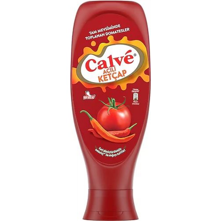 CALVE KETÇAP ACILI 610 GR X 12 AD
