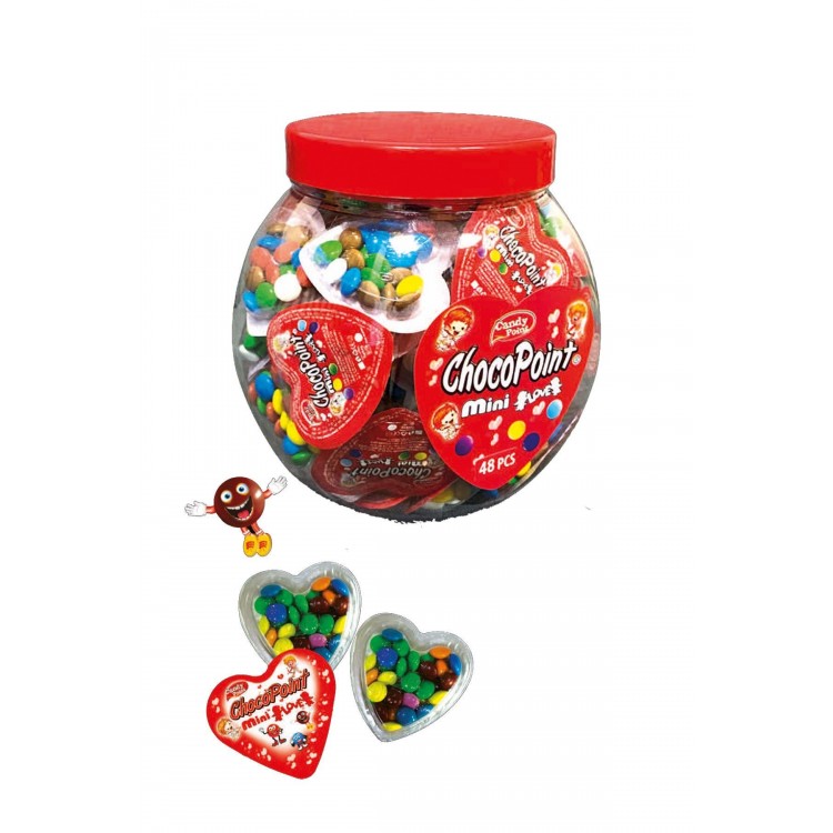 CANDY CHOCO POİNT 90'LI MİNİ LOVE DRAJE ŞEKER KAPLAMALI X 6 PK