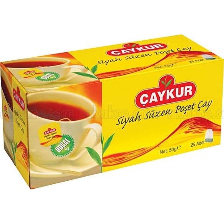 ÇAYKUR BARDAK POŞET ÇAY 25'Lİ X 24 AD ÇAYKUR BARDAK POŞET ÇAY 25'Lİ X 24 AD