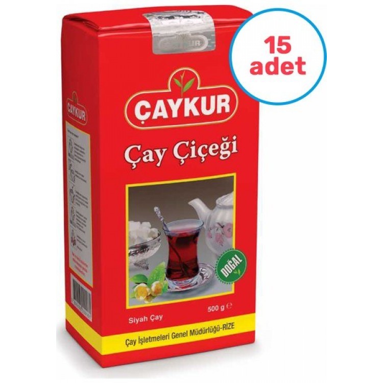 ÇAYKUR ÇAY ÇİÇEĞİ 500 GR X 15 AD ÇAYKUR ÇAY ÇİÇEĞİ 500 GR X 15 AD