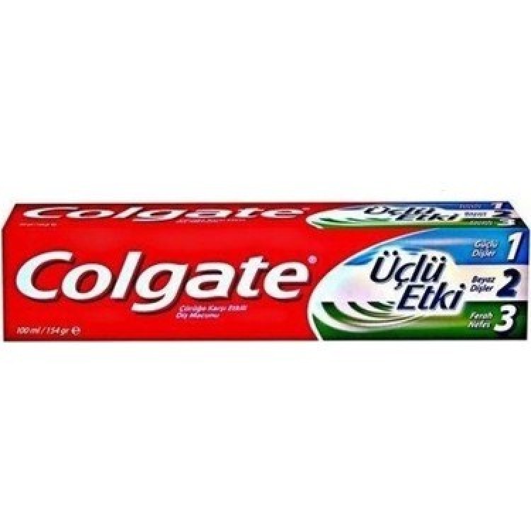 COLGATE DİŞ MACUNU ÜÇLÜ ETKİ 100 ML 12'Lİ X 6 AD
