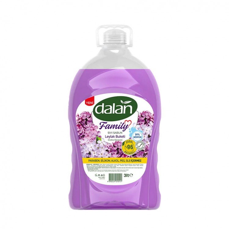 DALAN SIVI EL SABUNU LEYLAK BUKETİ 3 LT X 4 AD DALAN SIVI EL SABUNU LEYLAK BUKETİ 3 LT X 4 AD