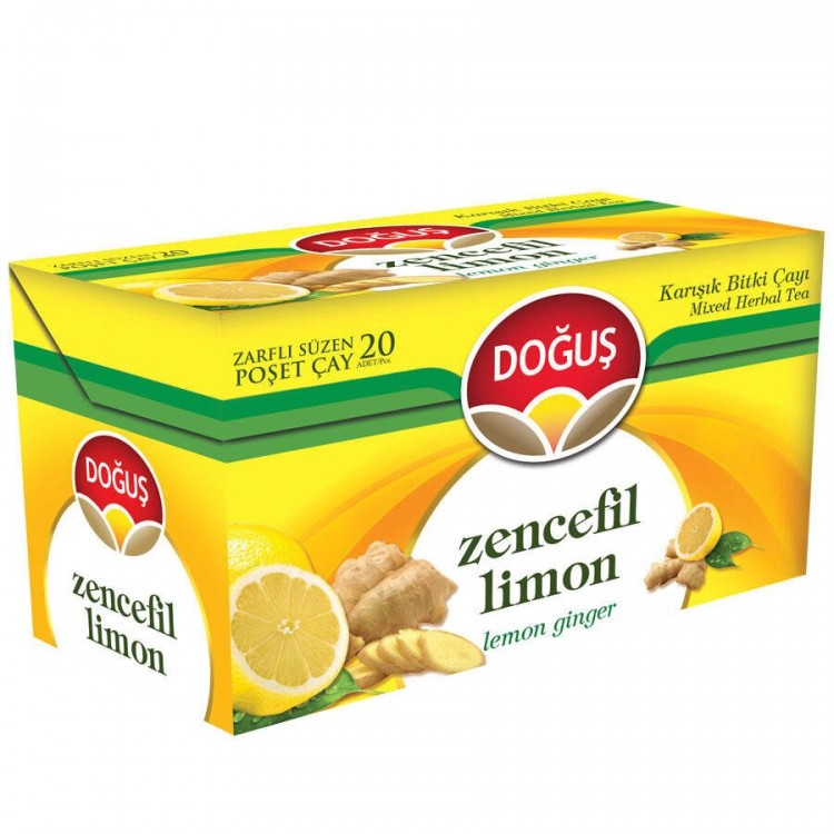 DOĞUŞ BİTKİ ÇAYI ZENCEFİL LİMONLU 20'Lİ X 12 AD DOĞUŞ BİTKİ ÇAYI ZENCEFİL LİMONLU 20'Lİ X 12 AD
