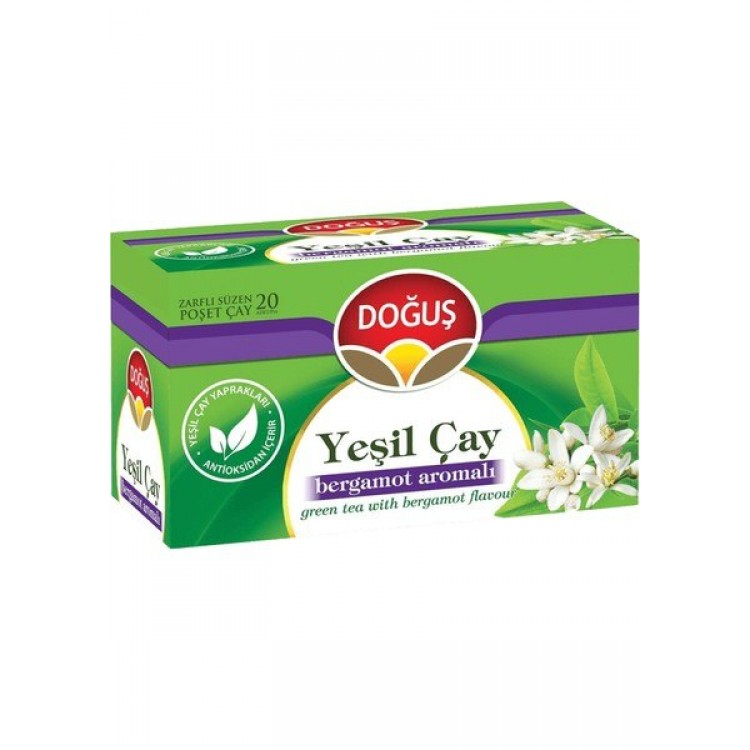 DOĞUŞ BİTKİ ÇAYI YEŞİL ÇAY BERGOMAT 20 Lİ X 12 AD