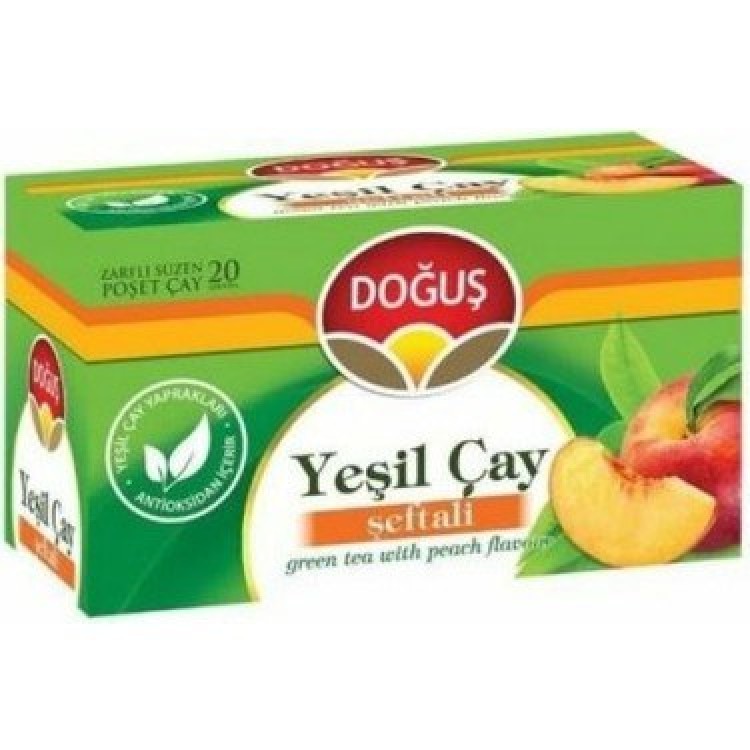 DOĞUŞ BİTKİ ÇAYI YEŞİL ÇAY ŞEFTALİ 20'Lİ X 12 AD