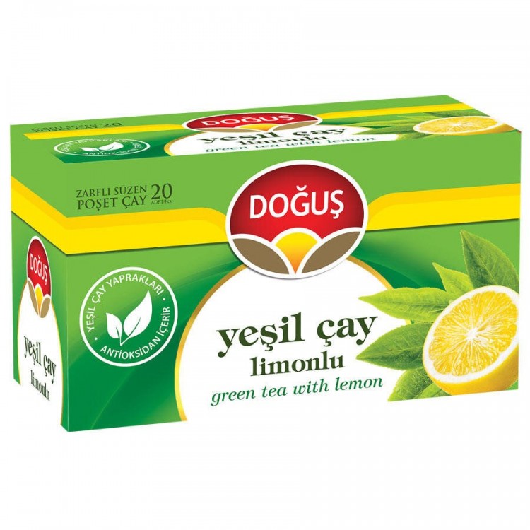 DOĞUŞ BİTKİ ÇAYI YEŞİLÇAY LİMONLU 20'Lİ X 12 AD