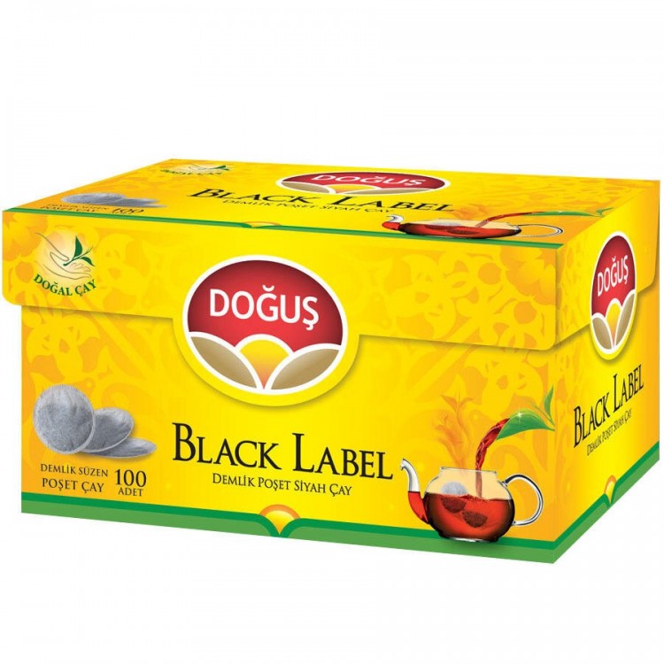 DOĞUŞ DEMLİK POŞET BLACK LABEL 100'LÜ X 16 AD DOĞUŞ DEMLİK POŞET BLACK LABEL 100'LÜ X 16 AD
