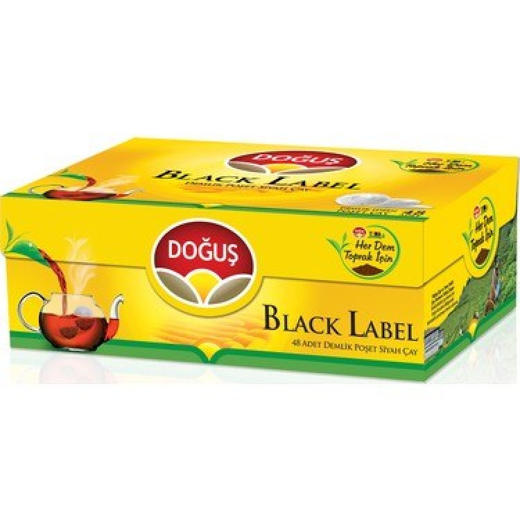 DOĞUŞ DEMLİK POŞET BLACK LABEL 48'Lİ X 16 AD DOĞUŞ DEMLİK POŞET BLACK LABEL 48'Lİ X 16 AD
