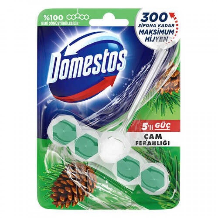 DOMESTOS WC 50 GR KOKU 5'Lİ ÇAM FERAHLIĞI X 9 AD DOMESTOS WC 50 GR KOKU 5'Lİ ÇAM FERAHLIĞI X 9 AD
