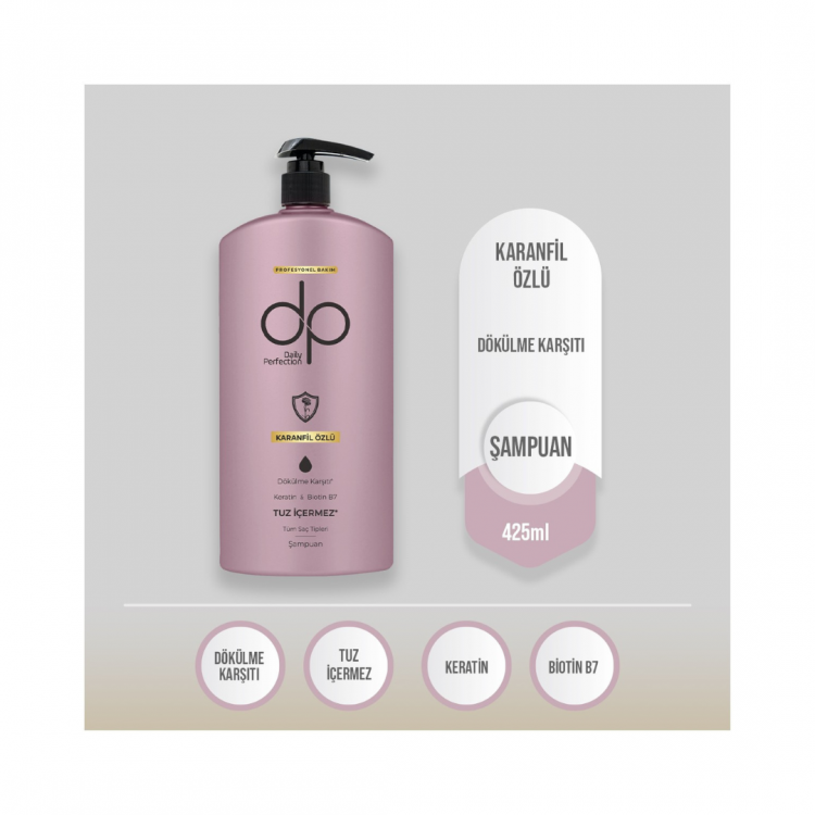 DP ŞAMPUAN 425 ML KARANFİL ÖZLÜ X 12 AD DP ŞAMPUAN 425 ML KARANFİL ÖZLÜ X 12 AD