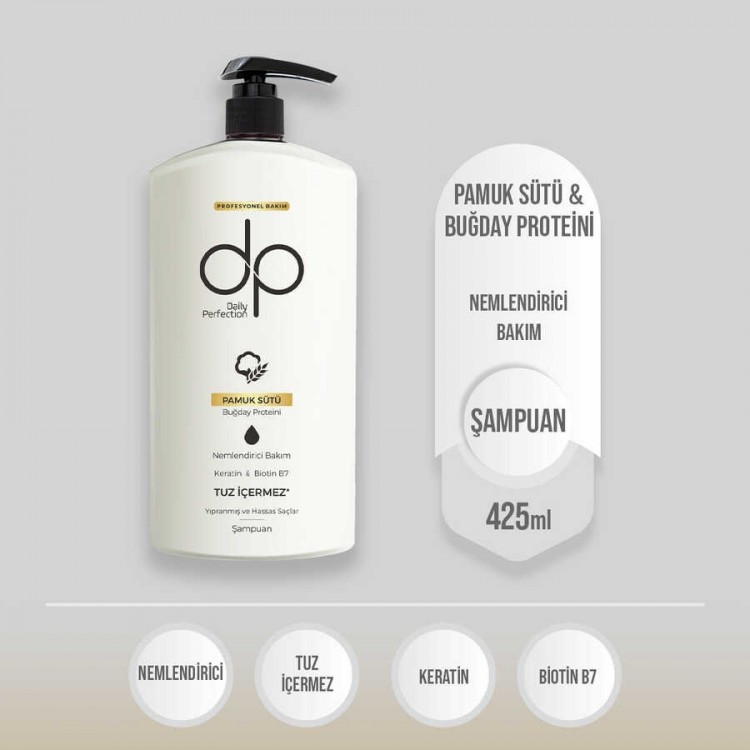 DP ŞAMPUAN 425 ML PAMUK SÜTÜ X 12 AD DP ŞAMPUAN 425 ML PAMUK SÜTÜ X 12 AD