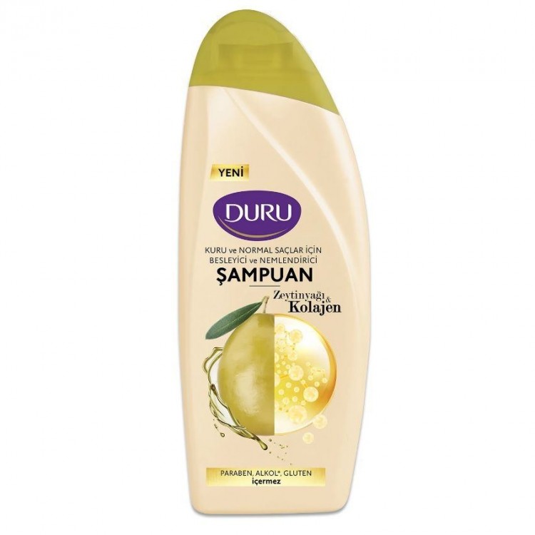 DURU ŞAMPUAN 500 ML ZEYTİNYAĞI & KOLAJEN X 12 AD