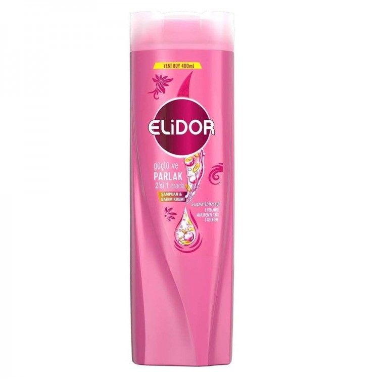 ELİDOR ŞAMPUAN 400 ML 2'Sİ1 ARADA GÜÇLÜ VE PARLAK X 6 AD