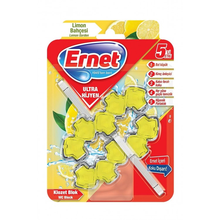 ERNET KLOZET BLOK 50 GR LİMON BAHÇESİ X 24 AD ERNET KLOZET BLOK 50 GR LİMON BAHÇESİ X 24 AD