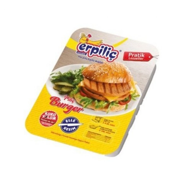 ERPİLİÇ 1000 GR DONDURULMUŞ PİLİÇ HAMBURGER X 4 AD