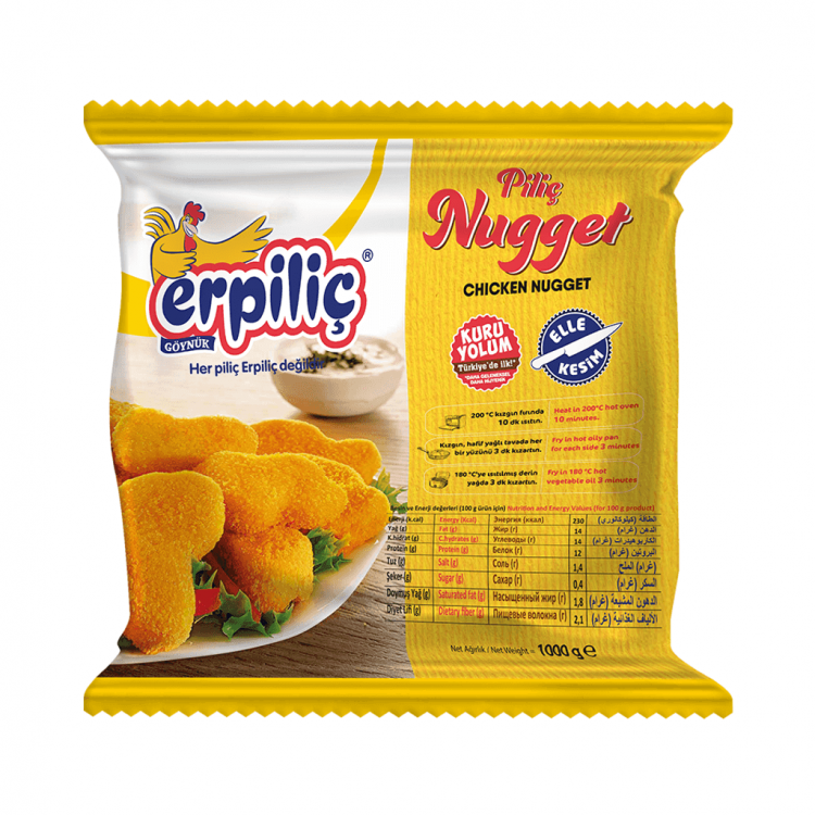 ERPİLİÇ 1000 GR DONDURULMUŞ PİLİÇ NUGGET