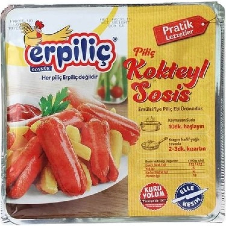 ERPİLİÇ 700 GR KOKTEYL SOSİS X 6 AD