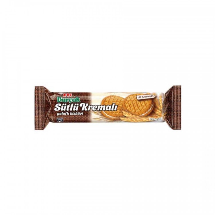 ETİ BURÇAK SÜT KREMALI 100 GR X 12 AD