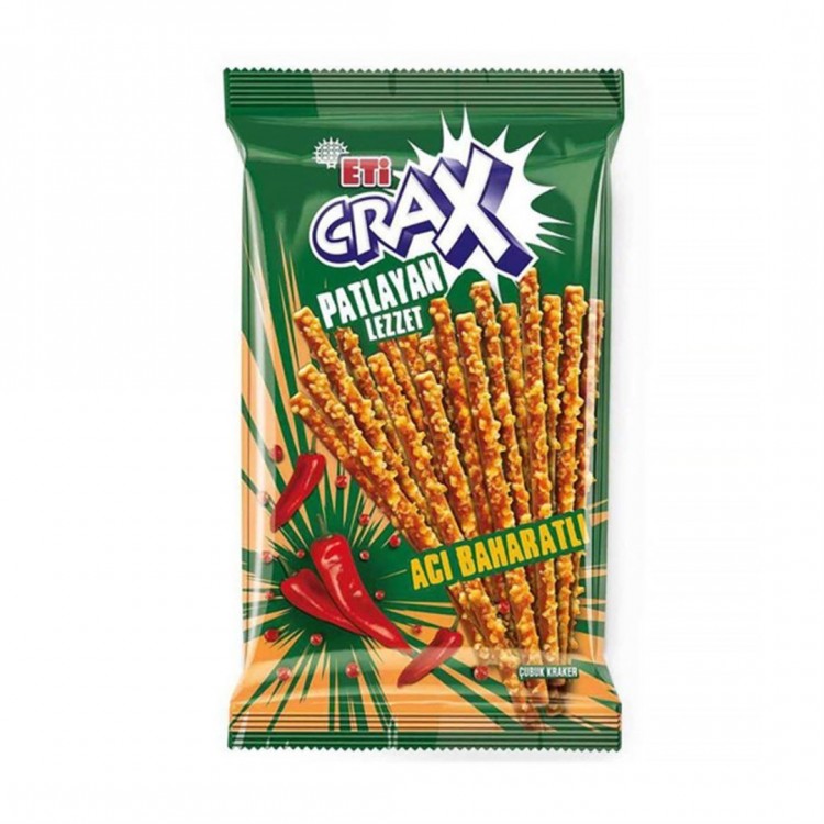 ETİ CRAX PATLAYAN ACI BAHARATLI ÇUBUK KRAKER 50 GR X 20 AD ETİ CRAX PATLAYAN ACI BAHARATLI ÇUBUK KRAKER 50 GR X 20 AD
