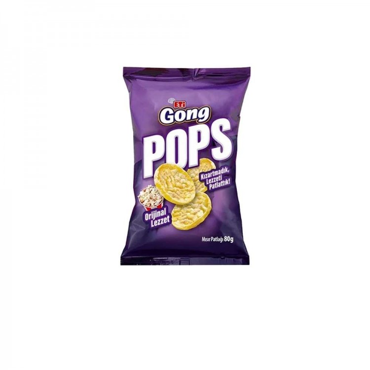 ETİ GONG POPS SADE 80 GR X 10 AD ETİ GONG POPS SADE 80 GR X 10 AD