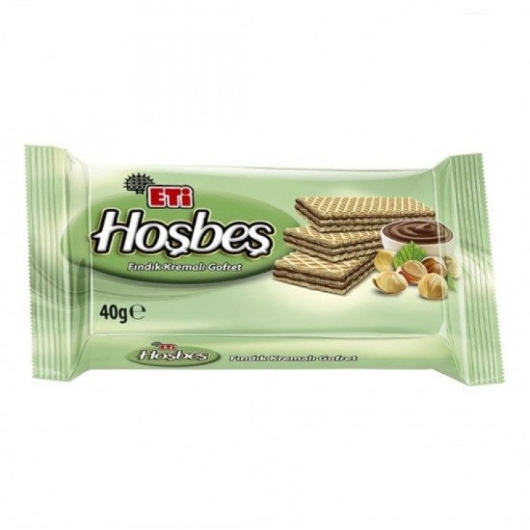 ETİ HOŞBEŞ GOFRET FINDIK 40 GR X 24 AD ETİ HOŞBEŞ GOFRET FINDIK 40 GR X 24 AD