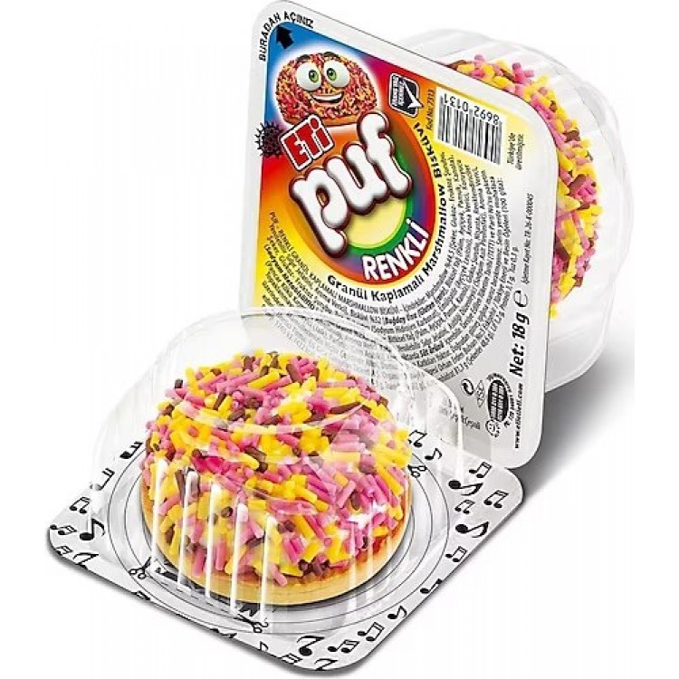 ETİ PUF RENKLİ 18 GR X 48 AD