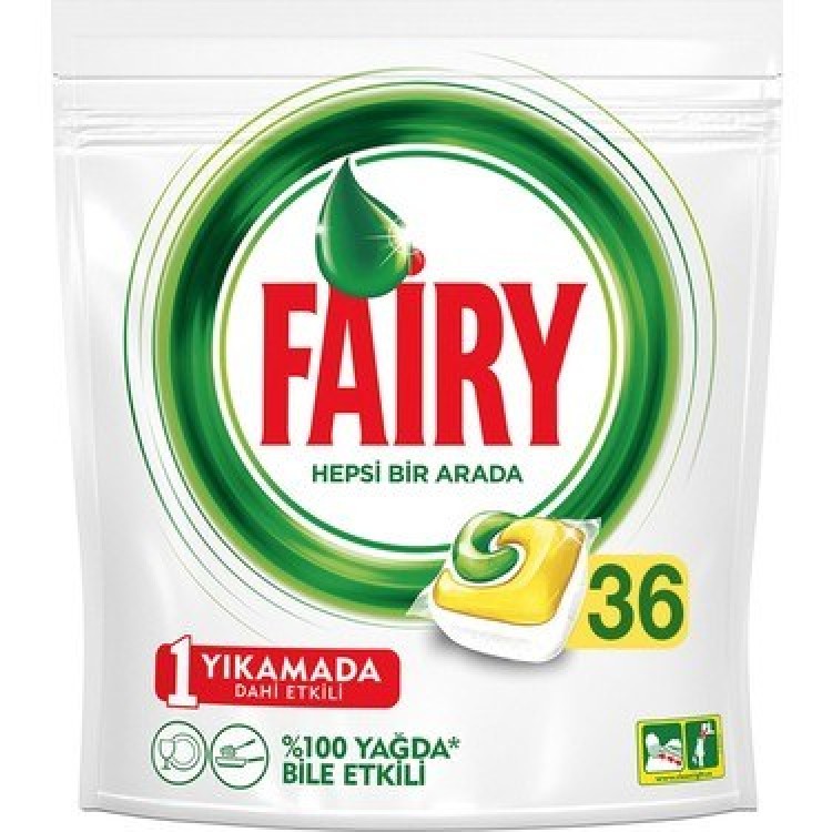 FAİRY TABLET HEPSİ 1 ARADA 36'LI X 5 AD FAİRY TABLET HEPSİ 1 ARADA 36'LI X 5 AD