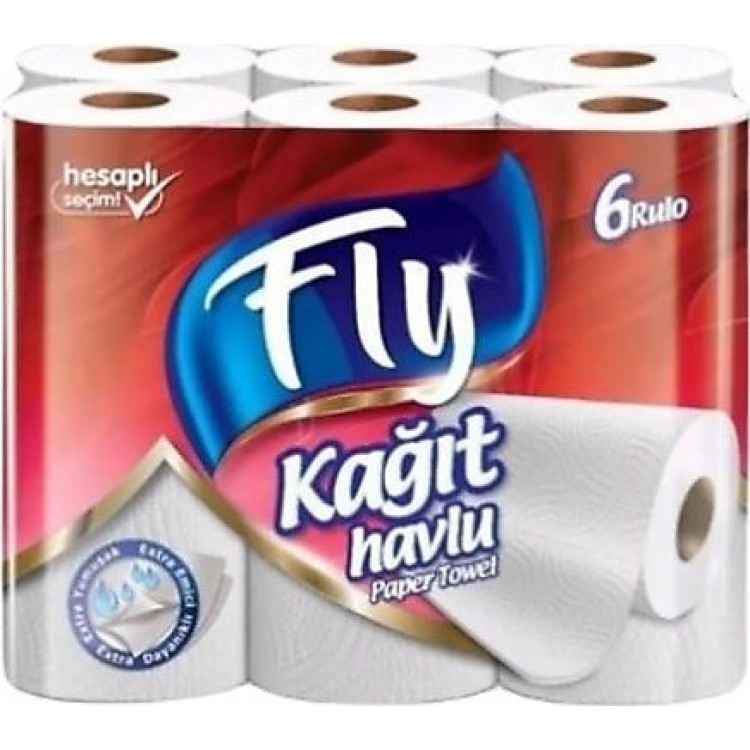 FLY KAĞIT HAVLU 6'LI X 4 AD FLY KAĞIT HAVLU 6'LI X 4 AD