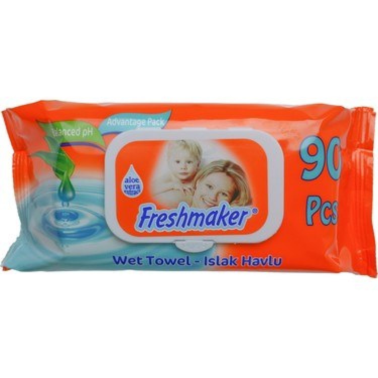 FRESHMAKER ISLAK HAVLU 90'LI X 24 AD FRESHMAKER ISLAK HAVLU 90'LI X 24 AD