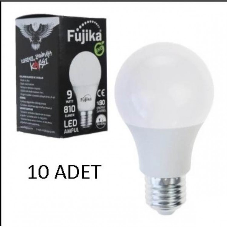 FUJİKA EKONOMİK LED AMPUL 9W EKO X 10 AD