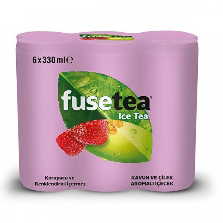 FUSE TEA 330 ML KAVUN ÇİLEK X 12 AD FUSE TEA 330 ML KAVUN ÇİLEK X 12 AD